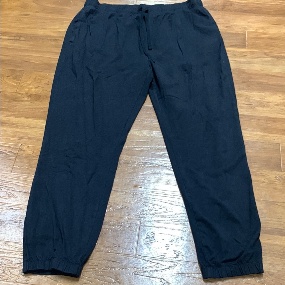 Skims Men's Black Jogger Pants - Casual Pull-On Comfort